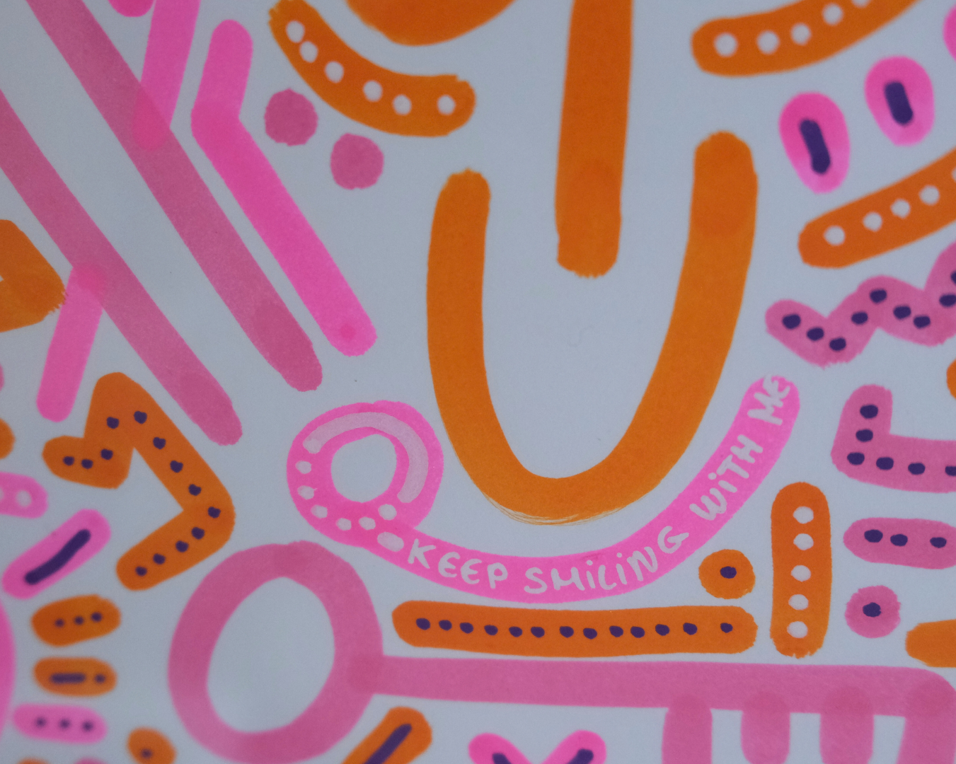 Original N°11 — Keep Smiling With Me — vue frontale complète A4