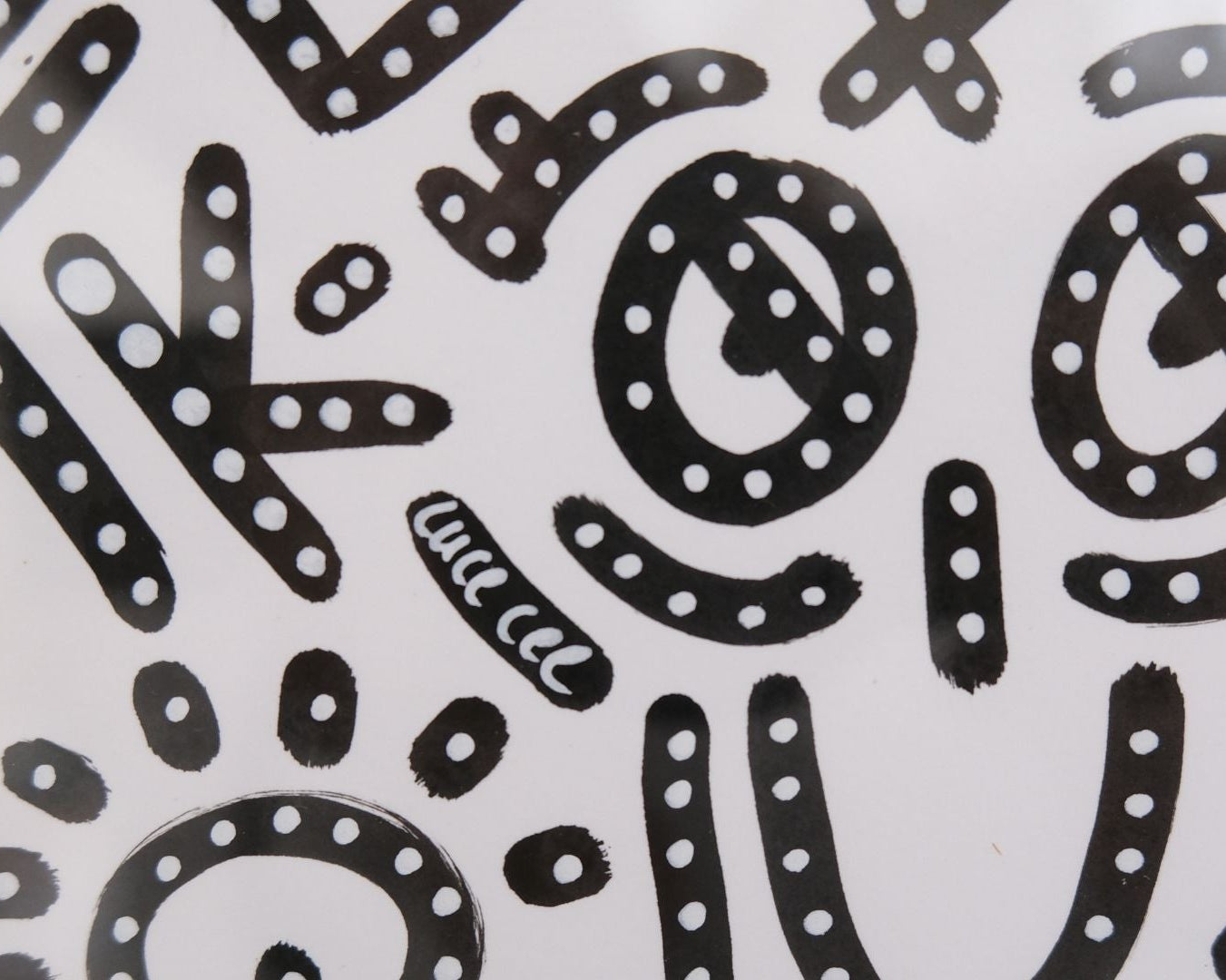 Motifs graphiques dans l’œuvre originale Keep Smiling With Me n°1.