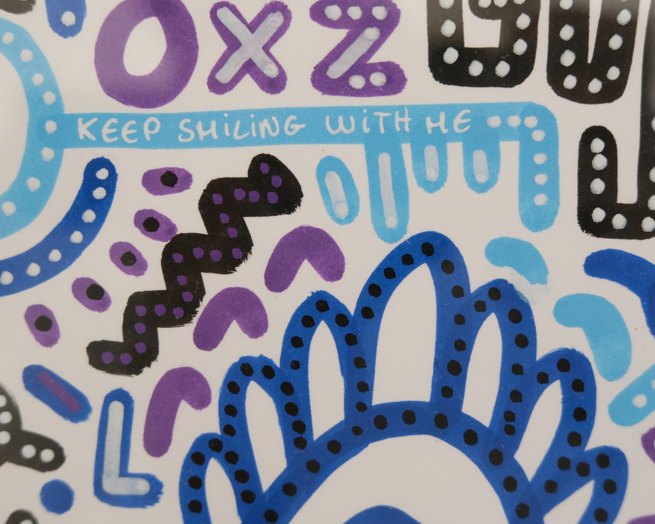 dessin A4 Keep Smiling With Me n°8.