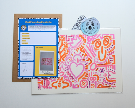 Vue détaillée du print A4 Keep Smiling With Me n°11.