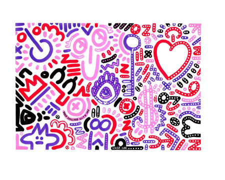 Vue détaillée du print A4 Keep Smiling With Me n°13.